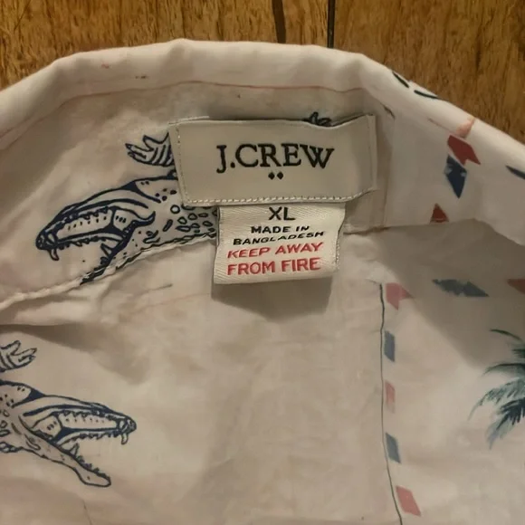 J. Crew White Travel-Themed Pajama Set - Picture 4 of 5